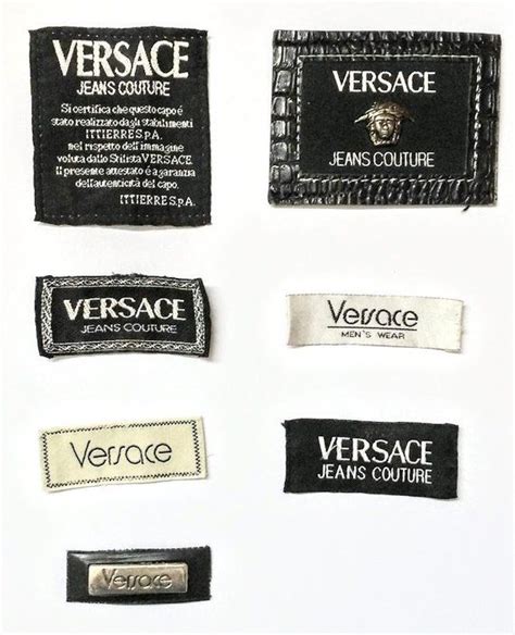 how to tell if vintage versace is real|Versace vintage label.